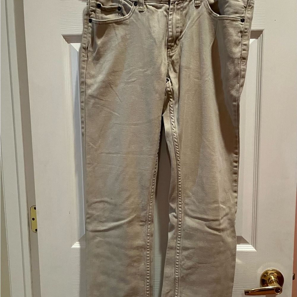 Bullhead Tan Straight Jeans Classic Style